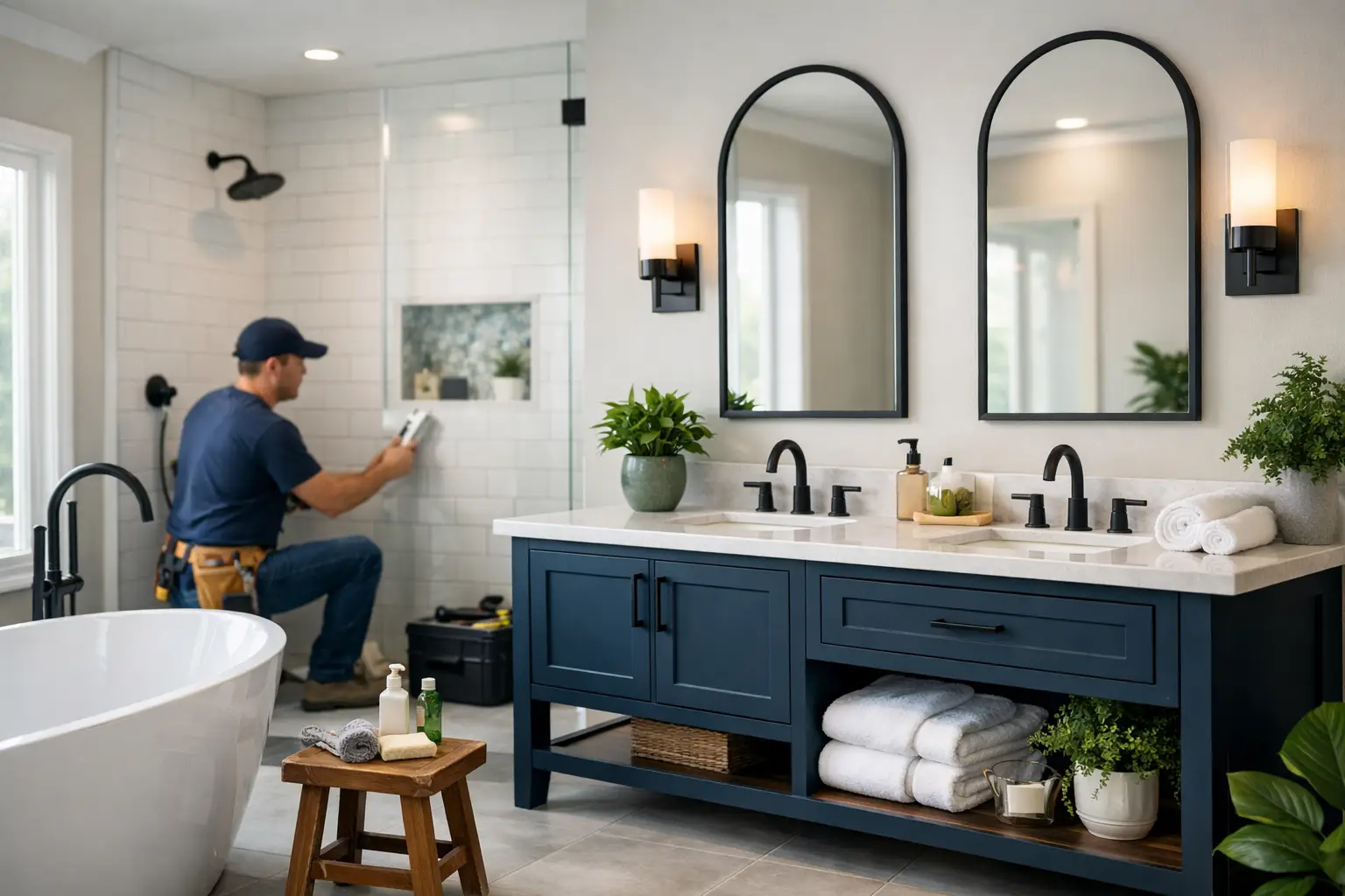 Custom bathroom remodeling services in Charlotte NC