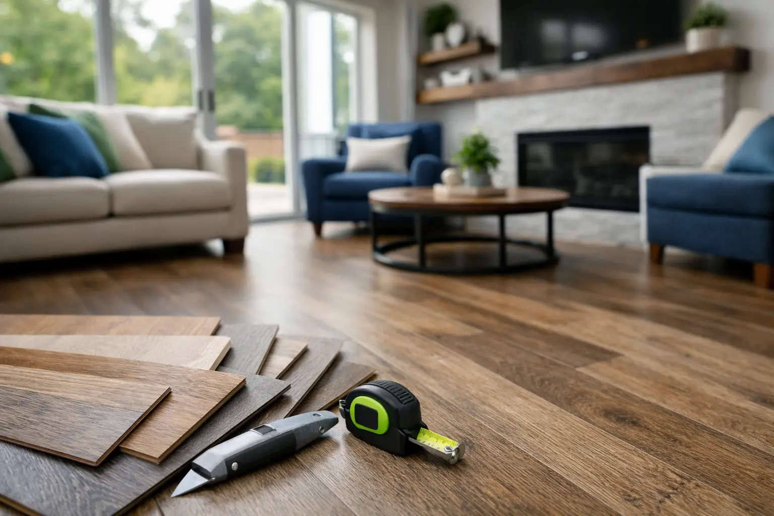 Luxury vinyl plank flooring for Charlotte homes